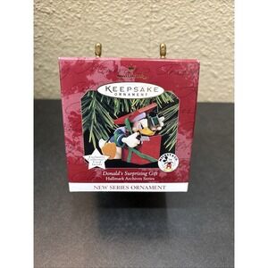 Hallmark Keepsake Ornament~Donald's Surprising Gift ~Archives Series #1-1997 NIB